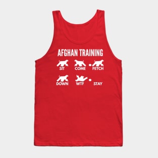 Afghan Hound Training Boxer Dog Tricks Tank Top